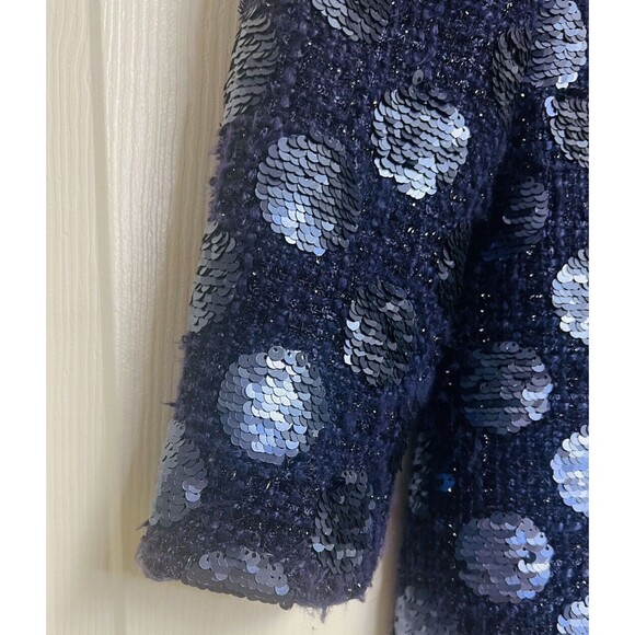 JILL STUART DRESS Down With Love Purple Blue Color Size 4 Party Sequins - Picture 4 of 7